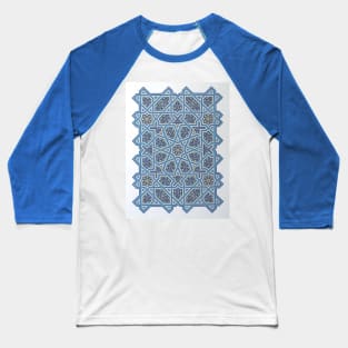 Persian Mosaic Geometry Baseball T-Shirt